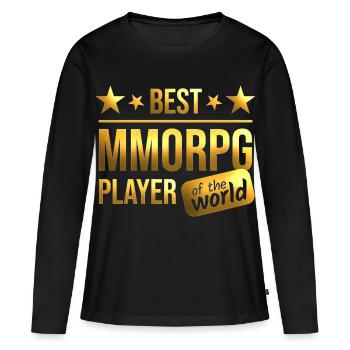 MMORPG - Frauen Premium Bio Langarmshirt - Schwarz - Vorne - Julia (174cm)