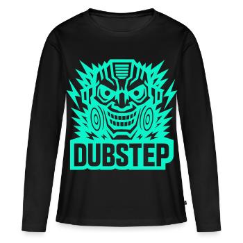Dubstep Power - Frauen Premium Bio Langarmshirt - Schwarz - Vorne - Julia (174cm)