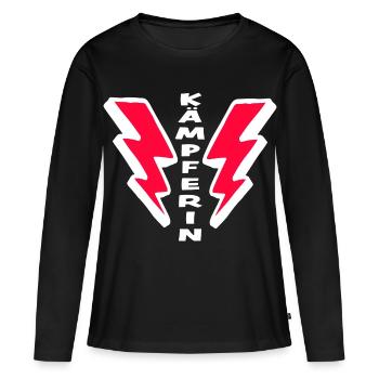 Fighter - lucky charm for girls and women - Women's Premium Organic Long Sleeve Shirt - black - Front - Julia (174cm)