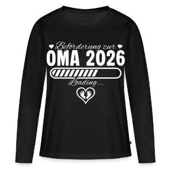 Grandma 2026 announce pregnancy grandmother - Women's Premium Organic Long Sleeve Shirt - black - Front - Julia (174cm)