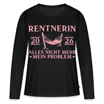 Pensioner 2026 Colleague Farewell Pension - Women's Premium Organic Long Sleeve Shirt - black - Front - Julia (174cm)