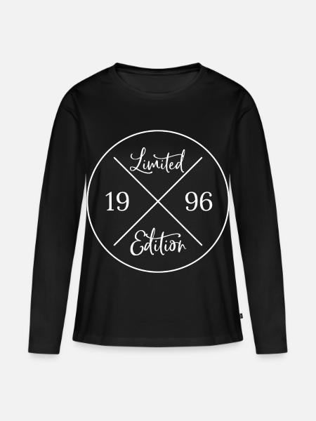 Limited edition 1996 - Geschenk 30. Geburtstag - Frauen Premium Bio Langarmshirt - Schwarz