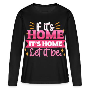 Humanité Égalité - T-shirt manches longues Premium bio Femme - noir - Devant - Julia (174cm)
