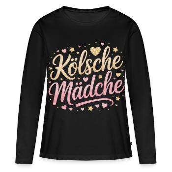 Cologne Filles Carnaval Cologne Filles - T-shirt manches longues Premium bio Femme - noir - Devant - Julia (174cm)