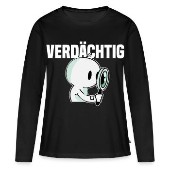 Detective - Women's Premium Organic Long Sleeve Shirt - black - Front - Julia (174cm)