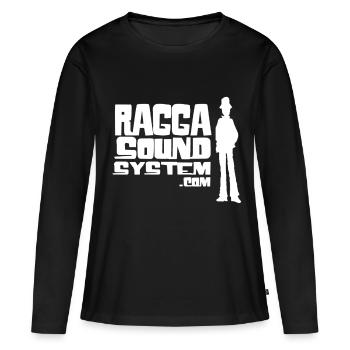 ragga-sound-system-logo-W - T-shirt manches longues Premium bio Femme - noir - Devant - Julia (174cm)