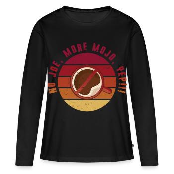 Kaffeeentzug Koffeinfrei Ex-Kaffeetrinker - Frauen Premium Bio Langarmshirt - Schwarz - Vorne - Julia (174cm)