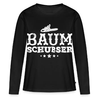 lumberjack - Women's Premium Organic Long Sleeve Shirt - black - Front - Julia (174cm)