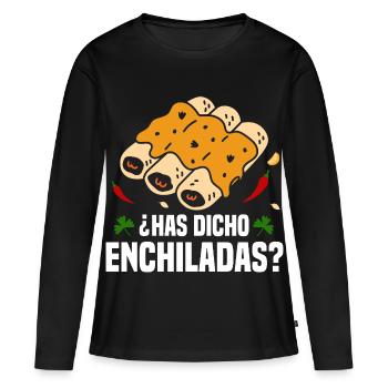 Costume mexicain de cuisine mexicaine enchilada - T-shirt manches longues Premium bio Femme - noir - Devant - Julia (174cm)