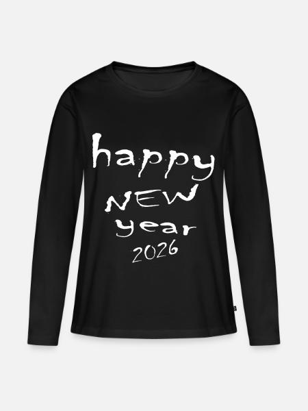 Happy New Year 2026 - Women's Premium Organic Long Sleeve Shirt - black