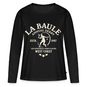 La Bale Derby Tennis West Coast - Women's Premium Organic Long Sleeve Shirt - black - Front - Julia (174cm)