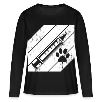 Vet Syringe - Women's Premium Organic Long Sleeve Shirt - black - Front - Julia (174cm)
