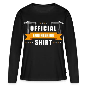 Offizielles Ingenieursshirt - Frauen Premium Bio Langarmshirt - Schwarz - Vorne - Julia (174cm)