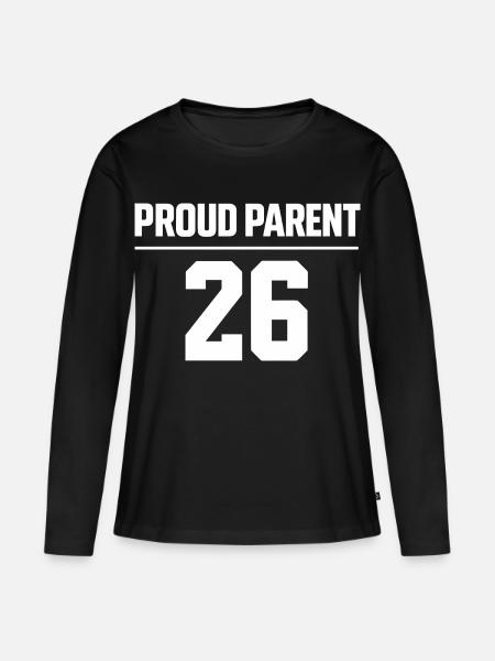 Stolze Eltern Abschlussjahrgang 2026 - Frauen Premium Bio Langarmshirt - Schwarz