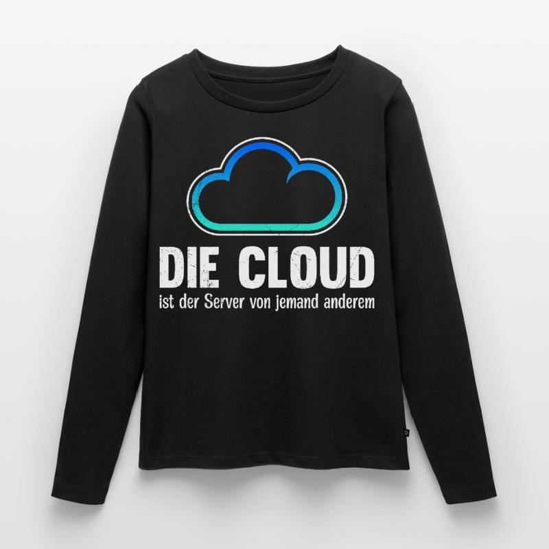 Coder THE CLOUD IS SOMEONE ELSE'S SERVER Women's Premium Organic Long Sleeve Shirt