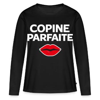 Perfekte Freundin, Humor, Geschenkidee, Frau - Frauen Premium Bio Langarmshirt - Schwarz - Vorne - Julia (174cm)