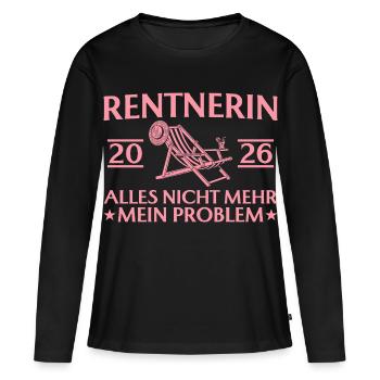 Pensioner 2026 - Funny colleague farewell - Women's Premium Organic Long Sleeve Shirt - black - Front - Julia (174cm)