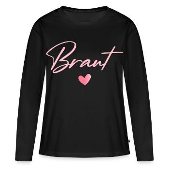 T-shirt nuptial Enterrement de vie de garçon Enterrement de vie de garçon Femmes - T-shirt manches longues Premium bio Femme - noir - Devant - Julia (174cm)
