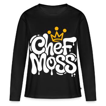 Chef Moss - Women's Premium Organic Long Sleeve Shirt - black - Front - Julia (174cm)