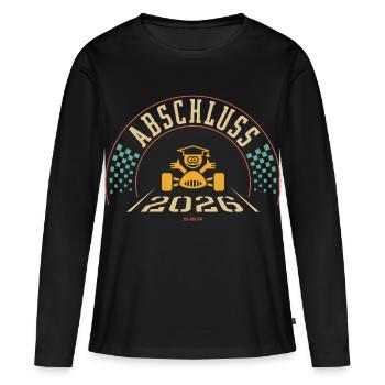Diplôme 2026 (fin du certificat de fin d’études / 4C) - T-shirt manches longues Premium bio Femme - noir - Devant - Julia (174cm)
