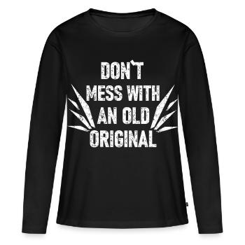 Cool Saying Rocker - Women's Premium Organic Long Sleeve Shirt - black - Front - Julia (174cm)