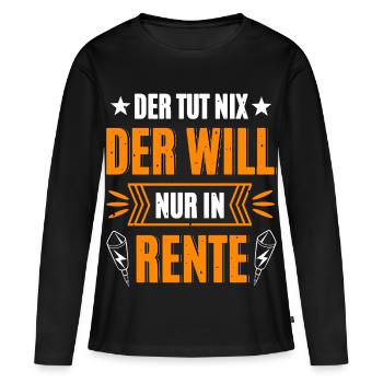 Pyro In Rente - Frauen Premium Bio Langarmshirt - Schwarz - Vorne - Julia (174cm)