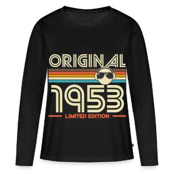 Original 1953 Retro Limited Edition - Women's Premium Organic Long Sleeve Shirt - black - Front - Julia (174cm)