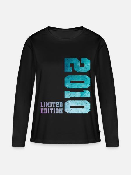 2010 Limited Edition 16-jähriges Jubiläum - Frauen Premium Bio Langarmshirt - Schwarz