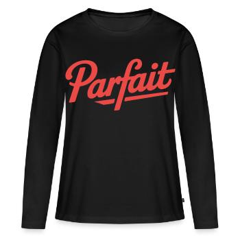 perfect - Women's Premium Organic Long Sleeve Shirt - black - Front - Julia (174cm)