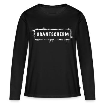 Grantscherm – Viennese dialect saying Grantig - Women's Premium Organic Long Sleeve Shirt - black - Front - Julia (174cm)