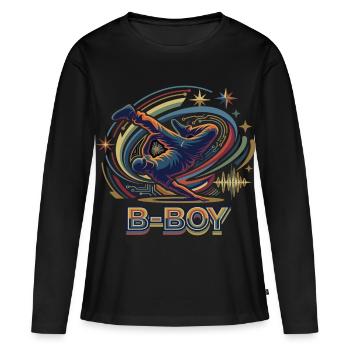 Breakdance B-Boy Hip Hop Streetdance - T-shirt manches longues Premium bio Femme - noir - Devant - Julia (174cm)