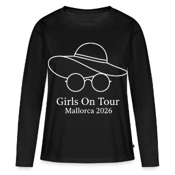 Girls On Tour Mallorca 2026 (Garantie du prix le plus bas) - T-shirt manches longues Premium bio Femme - noir - Devant - Julia (174cm)