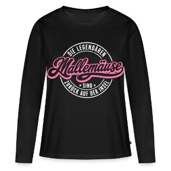 Malle 2026 Les légendaires Mallemäuse sont de retour - T-shirt manches longues Premium bio Femme - noir - Devant - Julia (174cm)