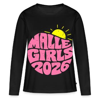Malle 2026 Malle Girls - T-shirt manches longues Premium bio Femme - noir - Devant - Julia (174cm)