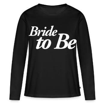 Future mariée - T-shirt manches longues Premium bio Femme - noir - Devant - Julia (174cm)