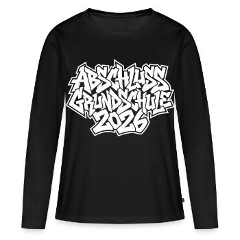 Elementary School Graduation 2026 Graffiti - Women's Premium Organic Long Sleeve Shirt - black - Front - Julia (174cm)
