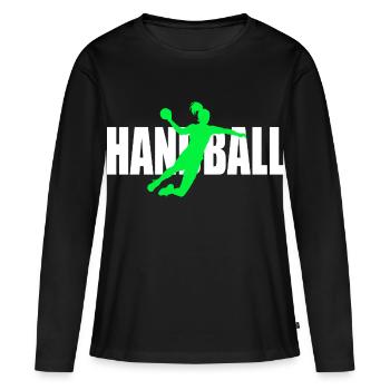 Handball - Women's Premium Organic Long Sleeve Shirt - black - Front - Julia (174cm)