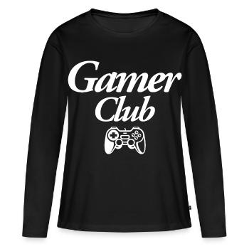 Gamer Club - Women's Premium Organic Long Sleeve Shirt - black - Front - Julia (174cm)