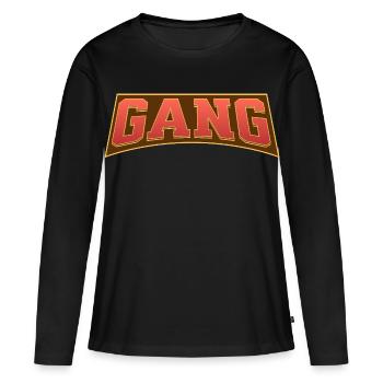 Gang - Frauen Premium Bio Langarmshirt - Schwarz - Vorne - Julia (174cm)