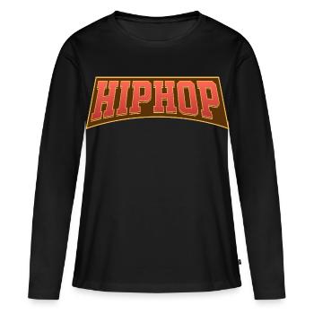 Hip Hop - Women's Premium Organic Long Sleeve Shirt - black - Front - Julia (174cm)