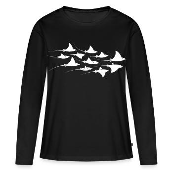 Manta Rays Diving Stingrays Manta Rays Divers - Women's Premium Organic Long Sleeve Shirt - black - Front - Julia (174cm)
