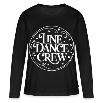 Équipe de danse en ligne - T-shirt manches longues Premium bio Femme - noir - Devant - Julia (174cm)