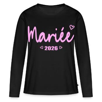 Bride 2026 - French Bride - Women's Premium Organic Long Sleeve Shirt - black - Front - Julia (174cm)