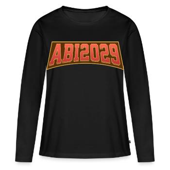 Abitur 2029 - T-shirt manches longues Premium bio Femme - noir - Devant - Julia (174cm)