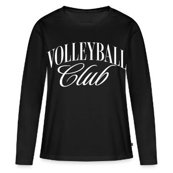 Club de volley-ball - T-shirt manches longues Premium bio Femme - noir - Devant - Julia (174cm)