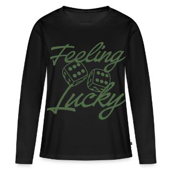 Scénario de Healing Dice - T-shirt manches longues Premium bio Femme - noir - Devant - Julia (174cm)