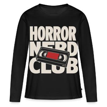 Horror Nerd Club VHS - Women's Premium Organic Long Sleeve Shirt - black - Front - Julia (174cm)