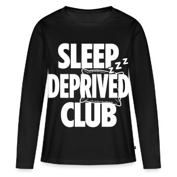 Sleep Deprived Club - Frauen Premium Bio Langarmshirt - Schwarz - Vorne - Julia (174cm)
