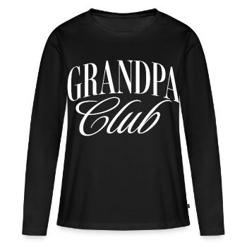 Grandpa Club - Frauen Premium Bio Langarmshirt - Schwarz - Vorne - Julia (174cm)