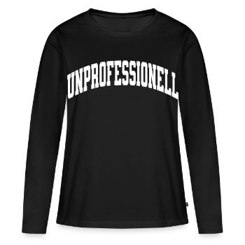 Non professionnel - T-shirt manches longues Premium bio Femme - noir - Devant - Julia (174cm)